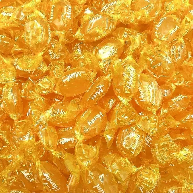 Honey Filled Hard Candy, Soothing Throat Drops (2 Lb Bag)